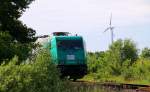 HLG 6185 634-3 auf dem Weg nach Husum? Nein, gleich wird sie von Spike nach Gleis 1 im Bhf Jübek geschoben. 06.06.2014