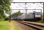MRCE/TXL 6185 408-2 mit KLV Zug hat Einfahrt in Padborg. 31.05.2014 