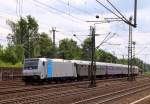 Railpool 6185 717-6(ex Eurocom 481 002) mit Sonderzug zum Schlager-Move nach Hamburg hier bei der Einfahrt in HH-Harburg. 28.06.2014