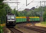MRCE/CFL 6185 552-7 mit Holz Leerzug, Schleswig, 08.07.2014