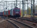 78. OHE 185 534-5 kam mit einem Containerzug nach HH-Harburg gefahren. 24.4.10