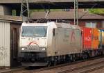 Schn das es die privaten EVU's gibt die ihre Loks zum Glck nicht verkehrsrot rumfahren lassen. TX Logistik holte mit seiner 185 531-1 nen langen Containerzug aus Hamburg ab. 6.5.10