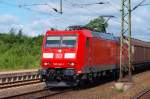 DB 185 041-1 kam mit einem Mischer aus Padborg. SL 30.6.10