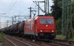 HGK 2066/185 631-9 fuhr mit einem ler durch HH-Harburg. 15.7.10