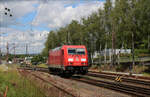 br-6185-traxx-f140-ac1-ac2/859695/185-380-am-150624-solo-auf 185 380 am 15.06.24 solo auf dem Weg in den Kreuztaler Gbf um dort wenig spter einen Gterzug in Richtung Hagen zu bespannen.