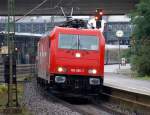 185 585-7 der HGK kam mit dem ersten von 3 Sufer-Party-Zgen durch HH-Harburg gefahren. 26.9.10
