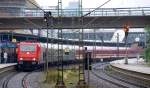 HGK 185 605-3 kam mit dem zweiten  Suferzug  nach Harburg gefahren. 26.9.10