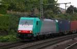 186 132-1 mit Containerzug, HH-Harburg, 07.09.12