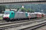 Alpha Trains Söldner 186 247 arbeitete für Lokomotion in Kufstein am 3 Juni 2015.