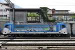 BLS 187 002 in Spiez am 5 Juni 2014.