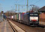 Der schn bunte NOR Cargo/bring Log wurde auch an diesem sonnigen 6.Mrz wieder von 189 281-9 gezogen.