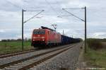 189 060-7 mit GZ zwischen Brandenburg und Gtz in Richtung Brandenburg unterwegs. 15.04.2011