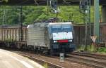 189 159 -7 rollte am 01.07.11 mit einem leeren Containerzug durch Harburg.