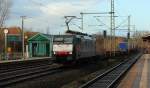 Mit knapp 3 Std Versptung zog die 189 213-2 spter den DGS 40967 von Padborg nach Rotterdam Waalh. durch Schleswig. 18.12.11