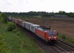 189 006-0 fhrt am 19.5.12 mit einem Containerzug durch Ramelsloh.