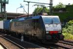 CTL Logistics 189 209-0 mit Containerzug in HH-Harburg. 21.06.12