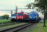 Loktreffen in Padborg: 189 113-4 I-SFR, 185 326-3 der RSC/GC und Mx 1008(in Diensten fr RailCare)beim meeting.
