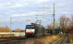 ES 64 F4-841/189 841 fuhr am sonnigen 29.12.12 solo durch Waltershof.