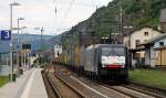 ES 64 F4-991/189 091 mit Containerzug, Kaub, 13.09.2013