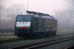 Neu abgestellt und wohl bereit zum Abtransport, TXL/MRCE 6189 115 in Padborg. 12.12.2013