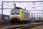 TXL 6189 909-5/ES64F4-009 hat ihren Zug abgestellt und fährt jetzt wieder  stromlos  zurück in den Abstellbereich. 06.02.2014