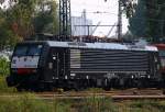 MRCE/LEG 6 189 908-7/ES64F4-008 abgestellt am Stellwerk Hamburg Hohe Schaar(AHOSS). 06.09.2014