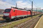 Kohlezug mit 189 079 durchfahrt Boxtel am 22 Augustus 2015.