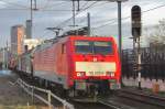 Unit Cargo mit 189 073 durchfahrt am 12 November 2015 Tilburg.