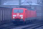 Soloknstlerin auf Tour !! Die 189 006-0 fhrt gemchlich aus HH-Harburg raus. Bild ist vllig unbearbeitet.