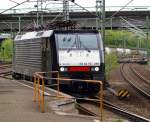 ES 64 F4-289 / 189 289 fhrt hier Solo durch den Bhf. Harburg. 6.5.10  