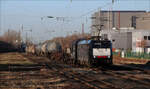 189 095 im Dienste der DB mit gemischtem G�terzug am 30.12.2025 in Hilden