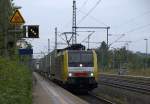 Hier eine weitere Aufnahme der 189 927-7 die mit dem  Nor-Cargo  Kombizug durch Schleswig fuhr. 12.9.10