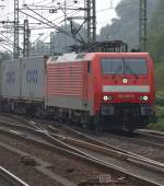 ES 64 F4 189 016-9 zog einen  Cosco  Containerzug durch Harburg. 2.10.10