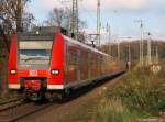 425 108-8 und 425 038-7 fahren am 20.11.10 gemeinsam als RB48 nach Bonn-Mehlem in den Bhf. Kln-West ein.