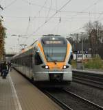 br-04261-bis-429-stadler-flirt/102753/et-701-429-006-der-eurobahn ET 7.01 (429 006) der Eurobahn auf dem Weg nach Dsseldorf hier beim Zwischenhalt in Kamen am 06.11.10