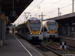 ET 5.23 und ET 5.13 der eurobahn stehen am 23.10.10 im Bhf. Hamm (Westf.)