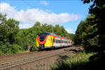 br-0440-alstom-coradia/859694/hlb-et142-mit-re34-von-letmathe HLB ET142 mit RE34 von Letmathe nach Siegen Hbf am 15.06.2024 in Littfeld