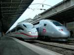 ICE und TGV in Paris Est am 21.01.2008