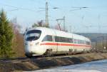 br-5411-5415-ice-t/113691/ice-marburg-als-1-zugteil-nach ICE 'Marburg' als 1 Zugteil nach Frankfurt am 08.01.11 bei Fulda