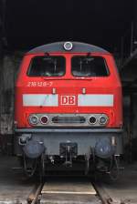 218 128 ist ebenfalls neu in Siegen eingetroffen, gehrt aber nicht den Eisenbahnfreunden Betzdorf.