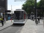 Dsseldorf Hbf. fahrt der L.709,am 31.7.2010 aufgenommen ,Dsseldorfer Rheinbahn