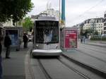 Dsseldorf  Stadtzentrum  ,fahrt der L.E 704 am 31.7.2010,Dsseldorfer Rheinbahn