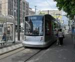 Dsseldorf Stadtzentrum ,fahrt der 709,Dsseldorfer Rheinbahn ,am 31.7.2010
