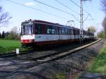 strassenbahn-dusseldorf/92807/eine-doppeltraktion-aus-stadtbahnwagen-b-der Eine Doppeltraktion aus Stadtbahnwagen B der Rheinbahn ist am 17.04.2008 bei Dsseldorf-Froschenteich unterwegs.