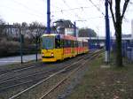 strassenbahn-essen/91895/ein-duewag-m8-der-evag-ist-am Ein DWAG-M8 der EVAG ist am 16. Januar 2009 auf der Schtzenbahn in Essen unterwegs.