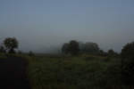 Dunstige Nebelstimmung beherrschte das Bild bei Dankmarshausen an der Kalibahn Heringen (Werra) - Gerstungen am Morgen des 30.