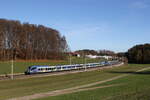 430 008 und 430 023 waren am 25. November 2024 bei Axdorf in Richtung Mnchen unterwegs.