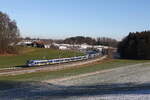 430 014 und 430 005 waren am 26. Dezember 2024 bei Axdorf in Richtung Mnchen unterwegs.