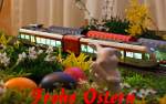 Ich wnsche Euch allen frohe Ostern 2012. 
Zum Bild: Mein Signalmeister H0-Modell (AC) eines Stadler GTW 2/6 der Hellertalbahn, hier als sterliches Diorama aufgebaut.


