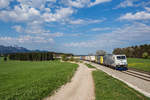 185 663 und 189 926 mit dem  Ekol -Zug am 10.